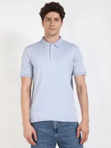 Calvin Klein Jeans Men Polo Collar Organic Cotton Slim Fit T-shirt