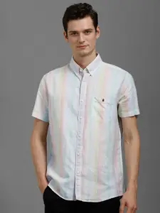 Louis Philippe Sport Men Slim Fit Vertical Striped Casual Shirt