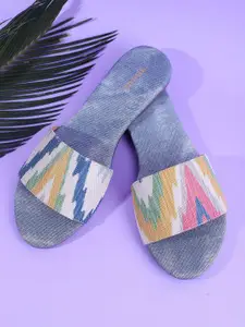 Anouk Women Printed Ethnic Open Toe Flats