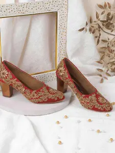 Mochi Embellished Kitten Pumps