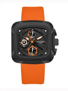 Lee Cooper Men Brass Dial & Straps Analogue Multi Function Watch LC08012.050