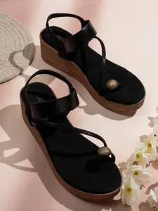 Inc 5 Women Open Toe Wedge Heel Sandals