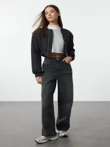 Trendyol Women Pure Cotton Low Distress Light Fade Jeans