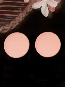 Niscka Silver-Plated Circular Shaped Studs