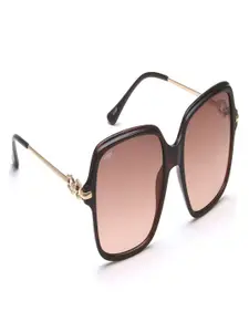 Image Women Square Sunglasses with UV Protected Lens IMS786C2SG
