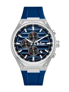 Lee Cooper Men Brass Dial & Leather Straps Analogue Multi Function Watch LC08063.399