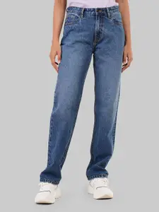 Underrated Club Women Straight Fit Cotton Light Fade Jeans