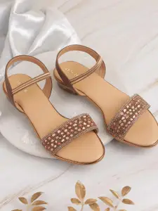 Mochi Women Embellished Stiletto Peep Toes