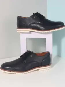 J.FONTINI Men Leather Formal Derbys Shoes
