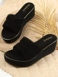 DressBerry Women Embellished Platform Sandals