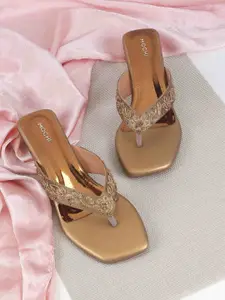 Mochi Women Embellished Flatform Heels