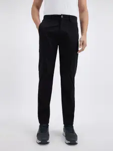 Pepe Jeans Men Slim Fit  Mid Rise Stretch Cargos Trousers