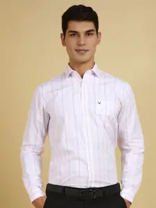 Allen Solly Men Slim Fit Spread Collar Checked Cotton Formal Shirt