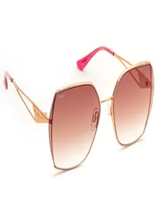 Image Women Butterfly Sunglasses with UV Protected Lens IMS799C1SG-Gold