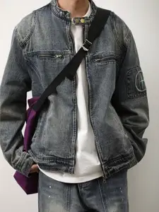 StyleCast Men Washed Lightweight Denim Jacket