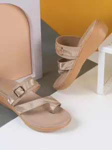 WALKWAY by Metro Colourblocked Block Pumps with Buckles