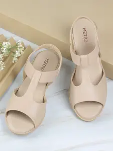 Metro Women Wedge Heeled Peep Toes