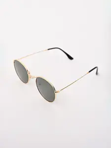 Snitch Men Round Sunglasses with UV Protected Lens SN0110