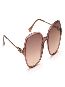 Image Women Square Sunglasses with UV Protected Lens IMS787C1SG