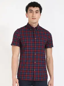 Tommy Hilfiger Men Classic Slim Fit Tartan Checks Opaque Checked Casual Shirt
