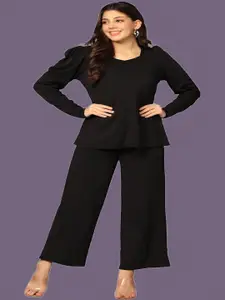 Fashion FRICKS Women Lycra Top and Bottom Co-Ords Set