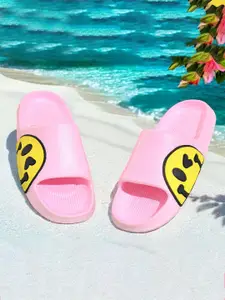 KAPYANSH Women Printed Rubber Sliders