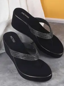 Metro Women Embellished Platform Heel Sandals
