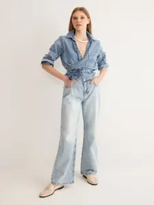 Trendyol Women Highly Distressed Heavy Fade Jeans