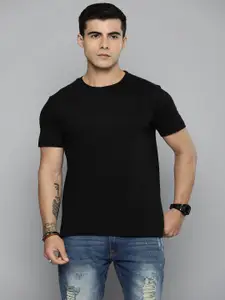 Moda Rapido Men Solid Round Neck T-shirt