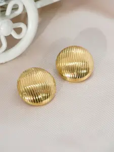 Niscka Gold-Plated Circular Shaped Studs