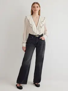 Trendyol Women Slash Knee Light Fade Jeans