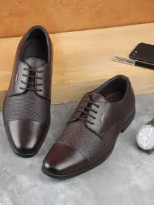 WALKWAY by Metro Men Textured Leather Formal Derbys