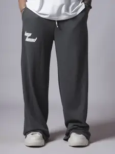 HOP HEAD Men Brand Logo Cotton Mid-Rise Track Pant