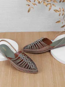 Mochi Embellished Leather Block with Tassels