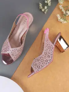 Mochi Women Embellished Block Pumps