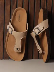 DressBerry Women Open Toe Flats with Buckles