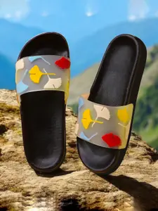 KAPYANSH Women Printed Rubber Sliders