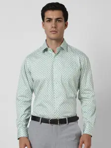 Van Heusen Men Spread Collar Abstract Printed Cotton Formal Shirt