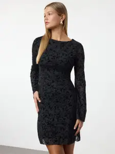 Trendyol Women Self Design Sheath Dress