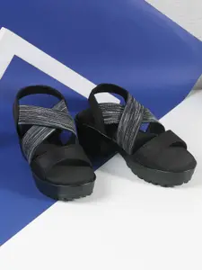 WALKWAY by Metro Striped Block Sandals