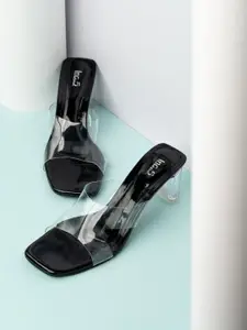 Inc 5 Women High-Top Square Toe Block Sandals