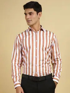 Allen Solly Men Slim Fit Spread Collar Vertical Striped Cotton Formal Shirt