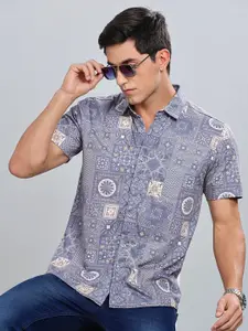 BULLMER Men Standard Opaque Printed Casual Shirt