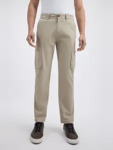 Pepe Jeans Men Cotton Slim Fit Mid-Rise Cargos Trousers
