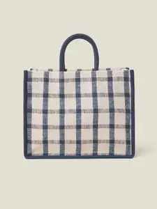 Accessorize Women Check Textile Handheld