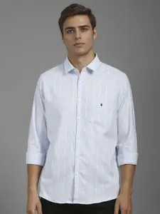 Louis Philippe Sport Men Slim Fit Vertical Striped Cotton Casual Shirt