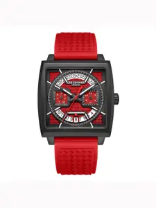 Lee Cooper Men Brass Dial & Straps Analogue Multi Function Watch LC08065.688