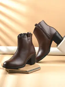 The Roadster Lifestyle Co Women Block Heel Regular Boots