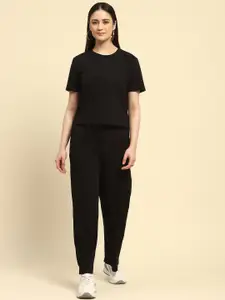 Global Republic Ribbed Short Sleeve T-Shirt & Trouser Co-Ords