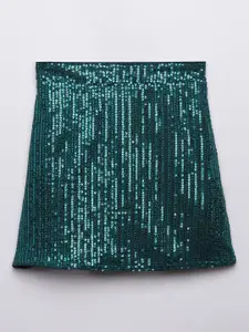 taffykids Girls Embellished Straight Skirt